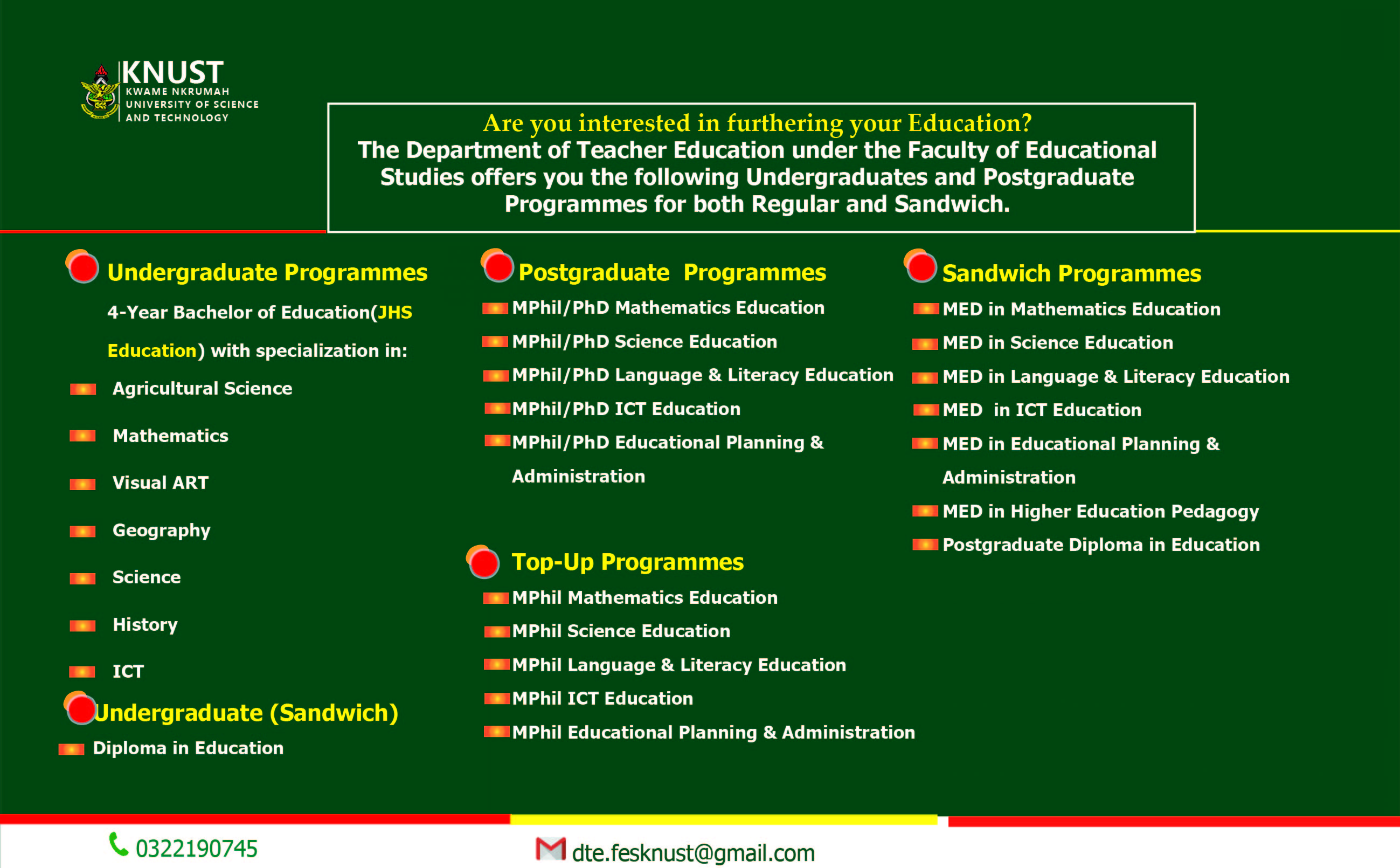 Dept. Of Teacher Education